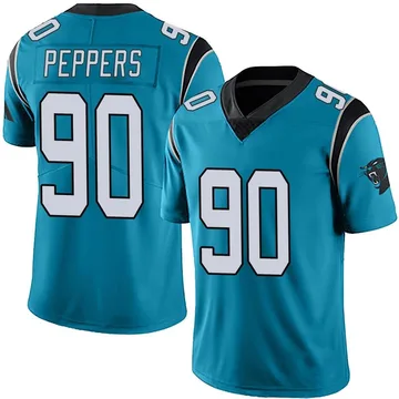 Men's Nike Carolina Panthers Julius Peppers Blue Alternate Vapor Untouchable Jersey - Limited