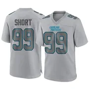 Men's Nike Carolina Panthers Kawann Short Gray Atmosphere Fashion Jersey - Game