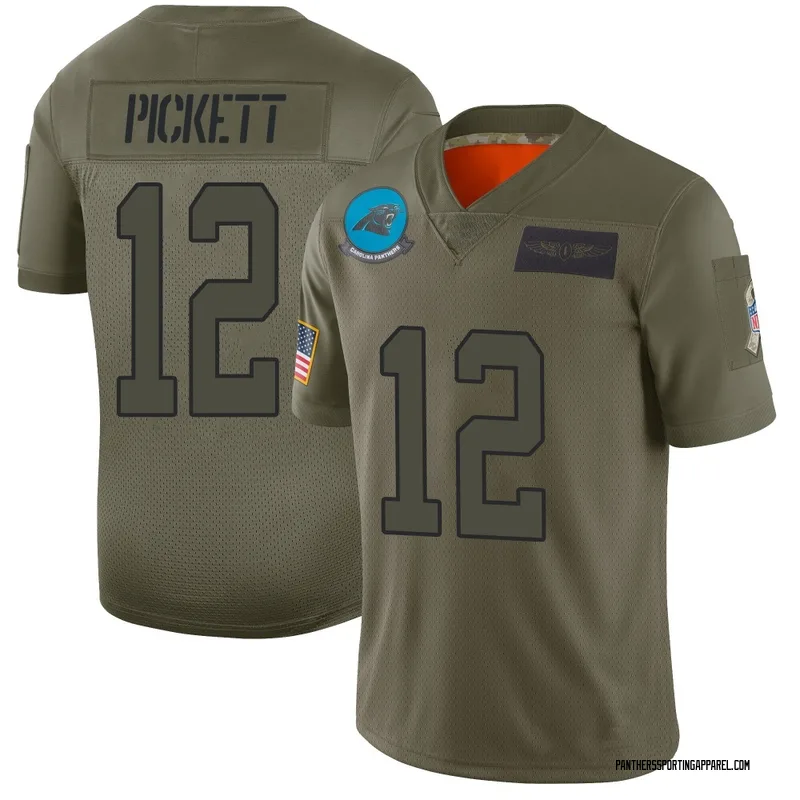 Men's Nike Carolina Panthers Kenny Pickett Camo 2019 Salute to Service Jersey - Limited