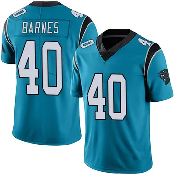 Men's Nike Carolina Panthers Krys Barnes Blue Alternate Vapor Untouchable Jersey - Limited