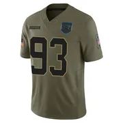 Men's Nike Carolina Panthers LaBryan Ray Olive 2025 Salute to Service Jersey - Limited