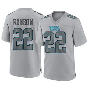 Men's Nike Carolina Panthers Lathan Ransom Gray Atmosphere Fashion Jersey - Game