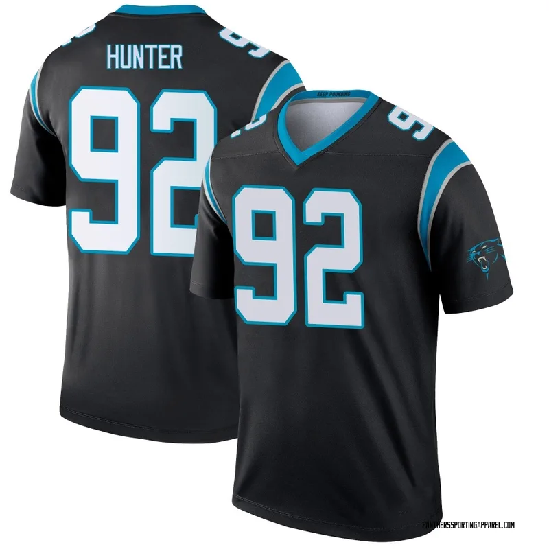 Men's Nike Carolina Panthers Lee Hunter Black Jersey - Legend