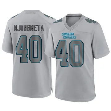 Men's Nike Carolina Panthers Maema Njongmeta Gray Atmosphere Fashion Jersey - Game