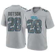Men's Nike Carolina Panthers Mello Dotson Gray Atmosphere Fashion Jersey - Game