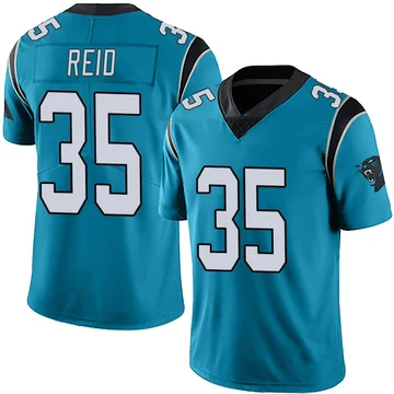 Men's Nike Carolina Panthers Michael Reid Blue Alternate Vapor Untouchable Jersey - Limited