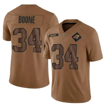 Men's Nike Carolina Panthers Mike Boone Brown 2023 Salute To Service Jersey - Limited