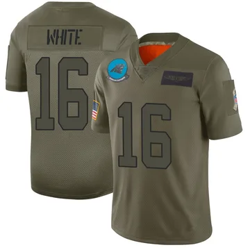 Men's Nike Carolina Panthers Mike White Camo 2019 Salute to Service Jersey - Limited