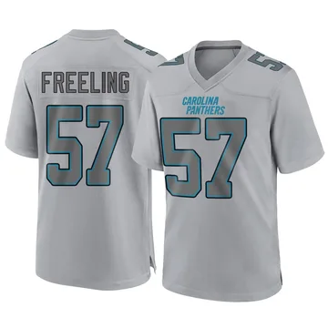Men's Nike Carolina Panthers Monroe Freeling Gray Atmosphere Fashion Jersey - Game