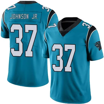 Men's Nike Carolina Panthers Montrell Johnson Jr. Blue Alternate Vapor Untouchable Jersey - Limited