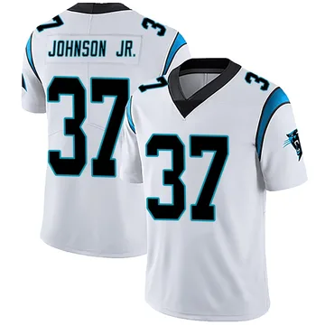 Men's Nike Carolina Panthers Montrell Johnson Jr. White Vapor Untouchable Jersey - Limited