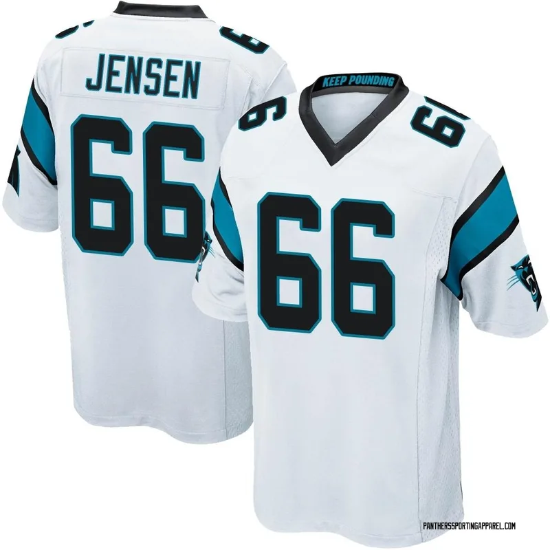 Men's Nike Carolina Panthers Nash Jensen White Jersey - Game