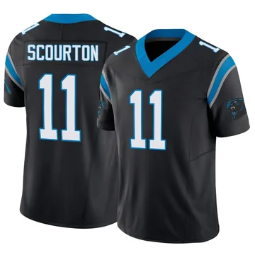 Men's Nike Carolina Panthers Nic Scourton Black Vapor F.U.S.E. Jersey - Limited