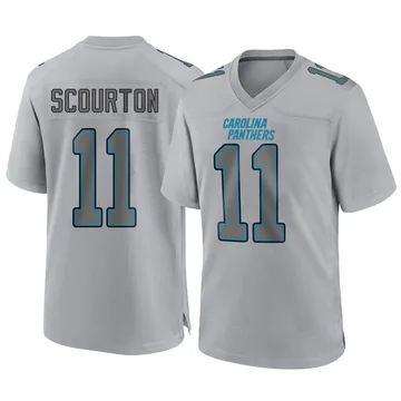 Men's Nike Carolina Panthers Nic Scourton Gray Atmosphere Fashion Jersey - Game