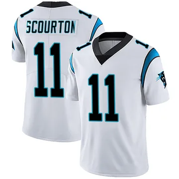Men's Nike Carolina Panthers Nic Scourton White Vapor Untouchable Jersey - Limited
