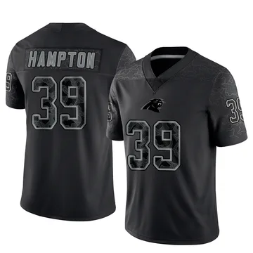 Men's Nike Carolina Panthers Nick Hampton Black Reflective Jersey - Limited