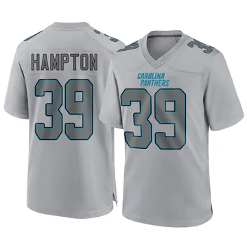 Men's Nike Carolina Panthers Nick Hampton Gray Atmosphere Fashion Jersey - Game