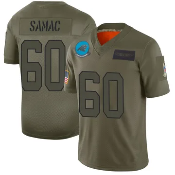 Men's Nike Carolina Panthers Nick Samac Camo 2019 Salute to Service Jersey - Limited