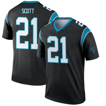 Men's Nike Carolina Panthers Nick Scott Black Jersey - Legend