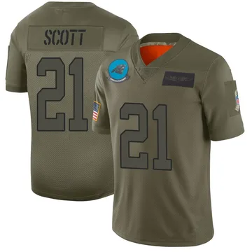 Men's Nike Carolina Panthers Nick Scott Camo 2019 Salute to Service Jersey - Limited
