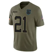 Men's Nike Carolina Panthers Nick Scott Olive 2025 Salute to Service Jersey - Limited