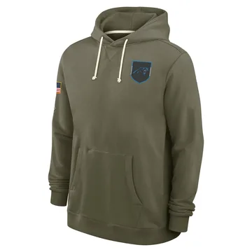 Men's Nike Carolina Panthers Olive 2025 Salute to Service Sideline Hoodie