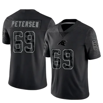 Men's Nike Carolina Panthers Parker Petersen Black Reflective Jersey - Limited
