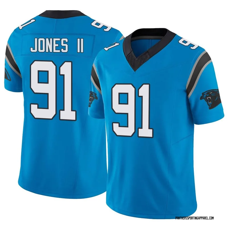 Men's Nike Carolina Panthers Pat Jones II Blue Vapor F.U.S.E. Jersey - Limited