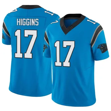 Men's Nike Carolina Panthers Rashard Higgins Blue Vapor F.U.S.E. Jersey - Limited