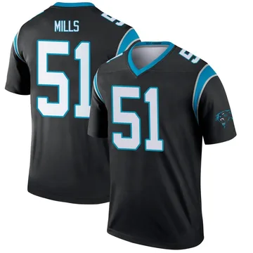 Men's Nike Carolina Panthers Sam Mills Black Jersey - Legend