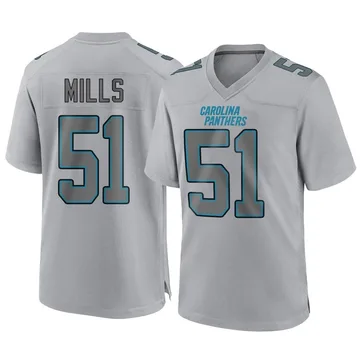 Men's Nike Carolina Panthers Sam Mills Gray Atmosphere Fashion Jersey - Game