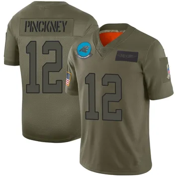 Men's Nike Carolina Panthers Sam Pinckney Camo 2019 Salute to Service Jersey - Limited