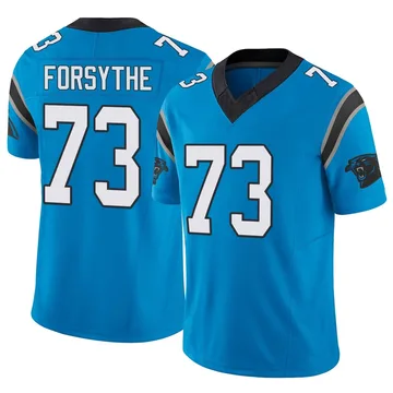 Men's Nike Carolina Panthers Stone Forsythe Blue Vapor F.U.S.E. Jersey - Limited
