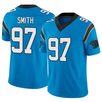 Men's Nike Carolina Panthers T.J. Smith Blue Vapor F.U.S.E. Jersey - Limited