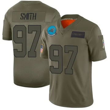 Men's Nike Carolina Panthers T.J. Smith Camo 2019 Salute to Service Jersey - Limited