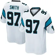 Men's Nike Carolina Panthers T.J. Smith White Jersey - Game