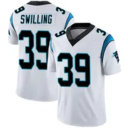 Men's Nike Carolina Panthers Tre Swilling White Vapor Untouchable Jersey - Limited