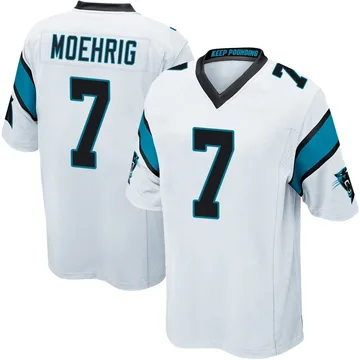 Men's Nike Carolina Panthers Tre'von Moehrig White Jersey - Game