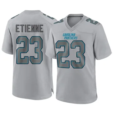 Men's Nike Carolina Panthers Trevor Etienne Gray Atmosphere Fashion Jersey - Game