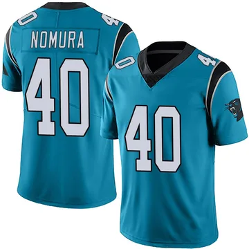 Men's Nike Carolina Panthers Tuasivi Nomura Blue Alternate Vapor Untouchable Jersey - Limited