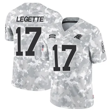 Men's Carolina Panthers Xavier Legette Arctic Camo 2024 Salute to Service Jersey - Limited
