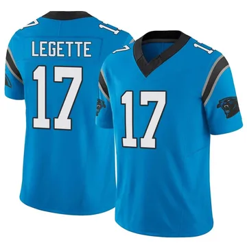 Men's Nike Carolina Panthers Xavier Legette Blue Vapor F.U.S.E. Jersey - Limited