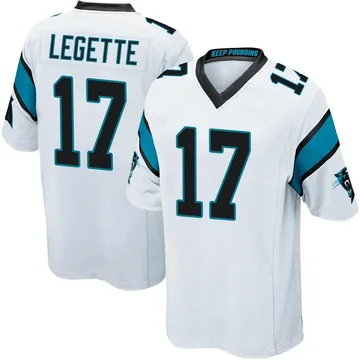Men's Nike Carolina Panthers Xavier Legette White Jersey - Game