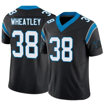 Men's Nike Carolina Panthers Zakee Wheatley Black Vapor F.U.S.E. Jersey - Limited