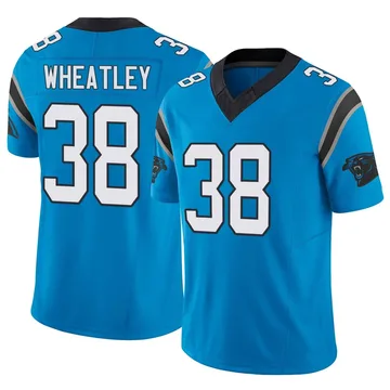Men's Nike Carolina Panthers Zakee Wheatley Blue Vapor F.U.S.E. Jersey - Limited