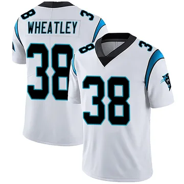 Men's Nike Carolina Panthers Zakee Wheatley White Vapor Untouchable Jersey - Limited