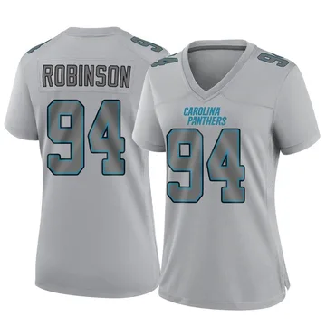 Women's Nike Carolina Panthers A'Shawn Robinson Gray Atmosphere Fashion Jersey - Game