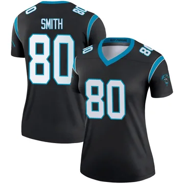 Women's Nike Carolina Panthers Ainias Smith Black Jersey - Legend