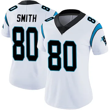 Women's Nike Carolina Panthers Ainias Smith White Vapor Untouchable Jersey - Limited