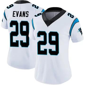 Women's Nike Carolina Panthers Akayleb Evans White Vapor Untouchable Jersey - Limited